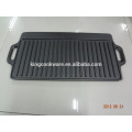 cast iron bbq grill plate griddle with pre-seasoned coating